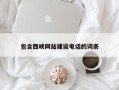 禹城包含西峡网站建设电话的词条