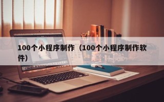 禹城100个小程序制作（100个小程序制作软件）